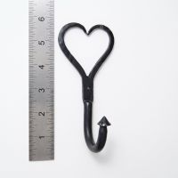 The Open Heart Iron Coat Hook 125mm