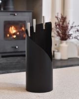 The "Padworth" Fireside Companion Set With a Fireplace in the Background - Digital Illustration 