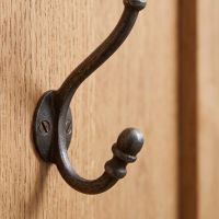 The Regency Oval Backplate Acorn Hook - 130mm Showing a Close up of the Lower Hook - Digital Illustration