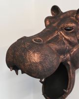 The Savannah the Hippo Wall Sculpture Showing a Close up of the Mouth