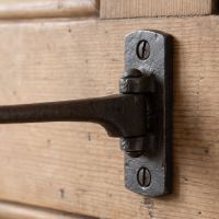 The Victorian Cast Iron Swivel Coat and Wardrobe Hook Showing a Close up of the Backrest