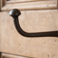 The Victorian Cast Iron Swivel Coat and Wardrobe Hook Showing a Close up of the Hook - Digital Illustration