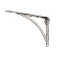 The 10"" x 7"" Arched Shelf Bracket Natural Smooth Finish on a White Background The 10"" x 7"" Arched Shelf Bracket Natural Smooth Finish on a White Background