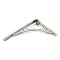 The 10"" x 7"" Arched Shelf Bracket Natural Smooth Finish Shown on its Side The 10"" x 7"" Arched Shelf Bracket Natural Smooth Finish Shown on its Side