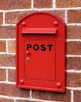 The "Bayswater" Red Post Box on wall