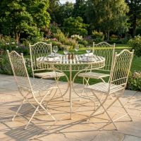 The "Easton" 4-Seater Garden Dining Set - Classic Cream digital illustration dressed table The "Easton" 4-Seater Garden Dining Set - Classic Cream digital illustration dressed table