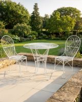 The "Maddie’s Picnic" 2-Seater Garden Dining Set in Situ in the Garden. digital illustration