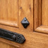 The "Marlbury" Blacksmith Door Stud on a Large Wooden Entrance Door - Digital Illustration The "Marlbury" Blacksmith Door Stud on a Large Wooden Entrance Door - Digital Illustration