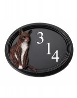 The "Marmalade" Hand Painted Thomas Cat House Sign on a White Background The "Marmalade" Hand Painted Thomas Cat House Sign on a White Background