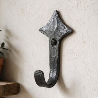 The "Thornberry" Wrought Iron Coat Hook Fitted to a Wall in an Entrance hallway - Digital Illustration 
