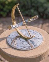 The "Zenith Cosmic" Bright Chrome and Brass Armillary on a Circular Plinth in a Luxury Garden - Digital Illustration The "Zenith Cosmic" Bright Chrome and Brass Armillary on a Circular Plinth in a Luxury Garden - Digital Illustration
