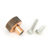 The 25mm Knurled Cabinet Knob (No Rose) in Polished Bronze with Fitting Bolts The 25mm Knurled Cabinet Knob (No Rose) in Polished Bronze with Fitting Bolts