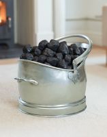 The 27.5cm “Alemont House” Classic Coal Bucket Placed on a Cream Carpet in a Modern Living Room - Digital Illustration The 27.5cm “Alemont House” Classic Coal Bucket Placed on a Cream Carpet in a Modern Living Room - Digital Illustration