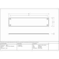 Linear Period Fingerplate Door Push Plate - 300mm