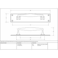 The 300mm Swelled Grip Door Handle with Backplate in Polished Nickel Technical Drawings and Dimensions The 300mm Swelled Grip Door Handle with Backplate in Polished Nickel Technical Drawings and Dimensions