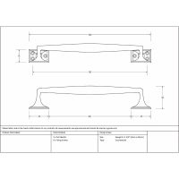 The 300mm Swelled Grip Pull Handle with Roses in Polished Chrome Technical Drawings and Dimensions The 300mm Swelled Grip Pull Handle with Roses in Polished Chrome Technical Drawings and Dimensions