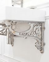 The 30 x 42cm "Celtic" Wall Bracket Mounted on a White Kitchen Wall Supporting a Sink - Digital Illustration The 30 x 42cm "Celtic" Wall Bracket Mounted on a White Kitchen Wall Supporting a Sink - Digital Illustration