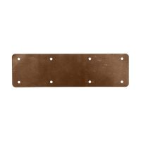 The 350mm Brown Railway Sleeper Straight Joining Plate on a White Background 