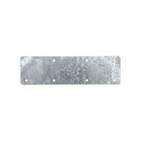 The 350mm Galvanised Railway Sleeper Straight Joining Plate on a White Background 
