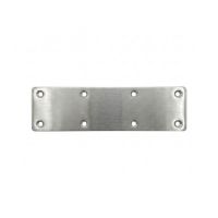 The 350mm Stainless Steel Railway Sleeper Straight Joining Plate on a White Background 