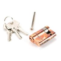 The 35/10 5-Pin Euro Cylinder Lock Keyed to Differ in Polished Bronze with Keys and Bolt The 35/10 5-Pin Euro Cylinder Lock Keyed to Differ in Polished Bronze with Keys and Bolt