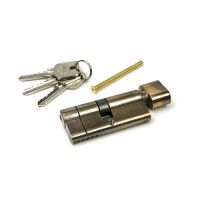 The 35/35 5-Pin Euro Cylinder Thumbturn Lock Keyed to Differ in Aged Brass with Keys and Bolt 