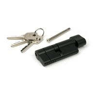 The 35/35 Five Pin Euro Cylinder Thumbturn Lock Keyed to Differ in Aged Bronze with Keys and Bolt 