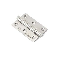 The 3" "Harrogate" Premium Ball Bearing Butt Hinge Sold as a Pair in a Polished Stainless Steel Finish