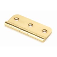 The 3" Traditional Mock Window Hinge in Polished Nickel on a White Background The 3" Traditional Mock Window Hinge in Polished Nickel on a White Background