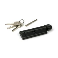 The 45/45 5-Pin Euro Cylinder Thumbturn Lock Keyed to Differ in Aged Bronze with Keys and Bolt 