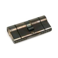 The 5-Pin Euro Cylinder Lock Keyed Alike - 35/35 - Aged Brass on a White Background The 5-Pin Euro Cylinder Lock Keyed Alike - 35/35 - Aged Brass on a White Background