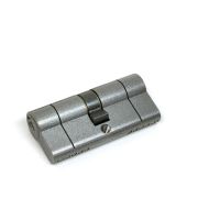 The 5-Pin Euro Cylinder Lock Keyed Alike - 35/35 - Pewter on a White Background 