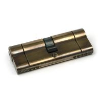 The 5-Pin Euro Cylinder Lock Keyed Alike - 40/40 - Aged Brass on a White Background The 5-Pin Euro Cylinder Lock Keyed Alike - 40/40 - Aged Brass on a White Background