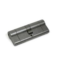 The 5-Pin Euro Cylinder Lock Keyed Alike - 40/40 - Pewter on a White Background 
