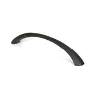 The 5" Curved Shell Pull Handle in Beeswax Shown Upright on a White Background