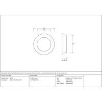 The 60mm Classic Round Flush Pull Handle Technical Drawings and Dimensions