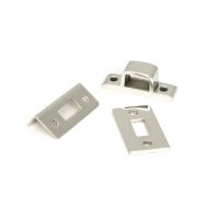 The 6" Polished Stainless Steel Universal Door & Window Bolt Keep and Bridge