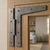 The 9" Pewter HL Hinge Fitted on a Wooden Window in a Contemporary Country Home - Digital Illustration The 9" Pewter HL Hinge Fitted on a Wooden Window in a Contemporary Country Home - Digital Illustration