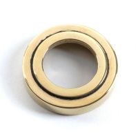 The Aged Brass Art Deco Rose on a White Background The Aged Brass Art Deco Rose on a White Background