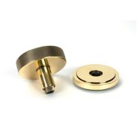 The Aged Brass Knurled Centre Door Knob on Art Deco Rose Displayed in Separate Sections The Aged Brass Knurled Centre Door Knob on Art Deco Rose Displayed in Separate Sections