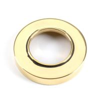 The Aged Brass Plain Rose on a White Background 