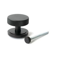 The Aged Bronze Knurled Centre Door Knob on an Art Deco Rose with Bolt Fitting The Aged Bronze Knurled Centre Door Knob on an Art Deco Rose with Bolt Fitting