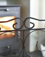 Close Up Of "The Antiquitas" Three Fold Fire Guard Top Close Up Of "The Antiquitas" Three Fold Fire Guard Top