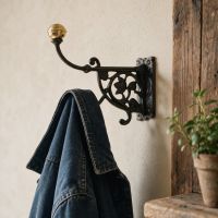 The Antonietta Double Hook in an Entrance Hallway to a Home Next to a Shelf - Digital Illustration 
