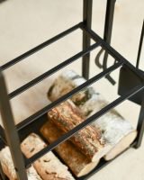 Close Up Of "The Arcus" Complete Fireside Companion Log Shelves