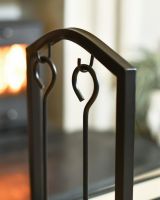 Close Up Of "The Arcus" Complete Fireside Companion Tools Hanging