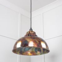 The Arcus Spun Pendant Light in Burnished Finish Shown from a Low Angle 