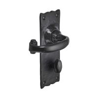 Bathroom Door Handles - Privacy Lever Pair on a White Background Bathroom Door Handles - Privacy Lever Pair on a White Background