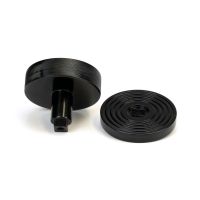 The Black Knurled Centre Door Knob on a Beehive Rose Displayed in Separate Sections 