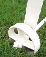 Castor Wheels on the Bottom of the "The Brierley" Wrought Iron Garden Bench